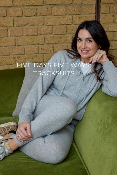 A grey tracksuit you can legit wear to brunch. The slim leg and luxe cashmere material gives it an edge over others. 

#LTKfindsunder50 #LTKSeasonal #LTKfindsunder100