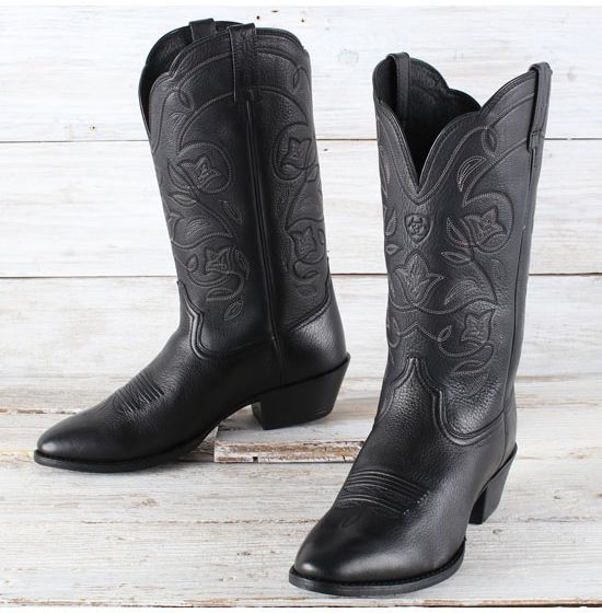 Ariat Black Heritage Deertan Boots | Rod's Western Palace/ Country Grace