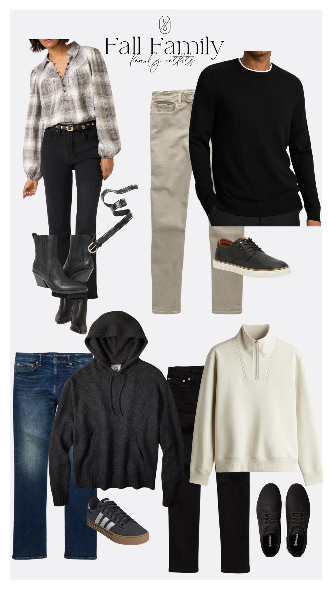 Urban family in shades of grey. 

#familyof4 #familyphotos 

 #LTKStyleTip #LTKFamily #LTKMens