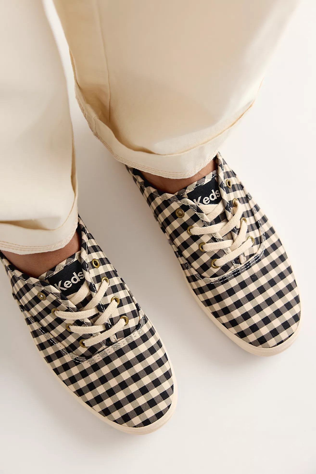 Keds Champion Buffalo Plaid Lace-Up Sneakers | Free People (Global - UK&FR Excluded)