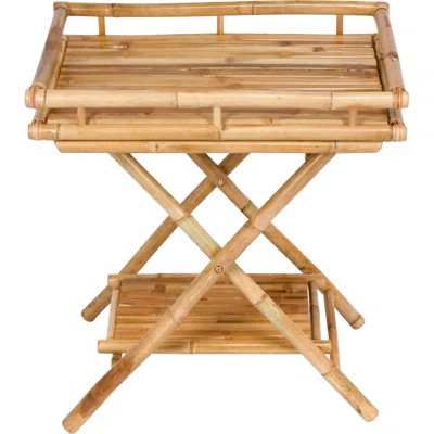 Denisse Bamboo Butler Tray Table Highland Dunes Color: Natural | Wayfair North America