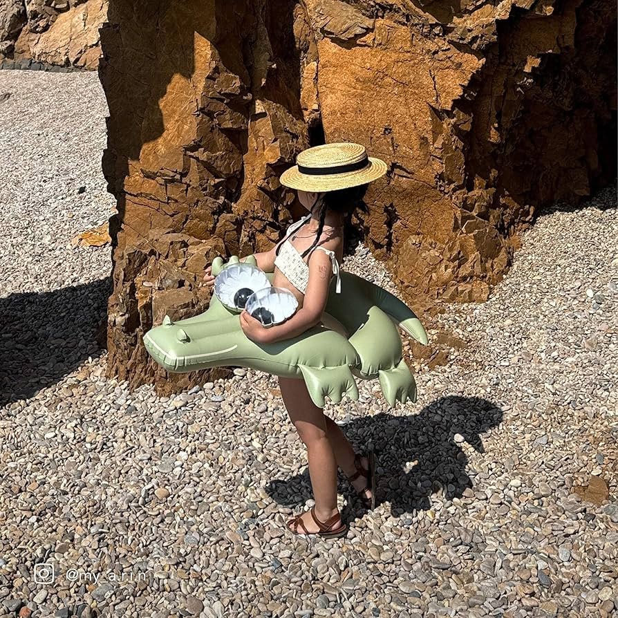 Kids Tube Pool Ring | Cookie the Croc Khaki | Amazon (US)