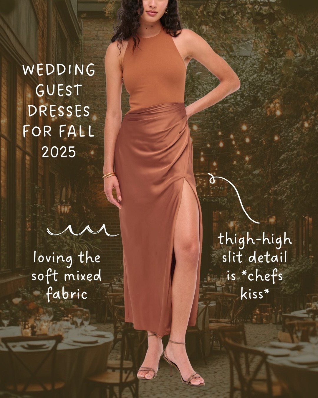 🧡 the ultimate burnt orange wedding guest dress—perfect for fall ceremonies and seasonal parties. the warm autumn tone makes it a standout choice, while the elegant silhouette gives you that chic cocktail dress vibe.
style it with nude heels + gold jewelry for a timeless fall wedding outfit idea.

#LTKFallSale #LTKSeasonal #LTKWedding