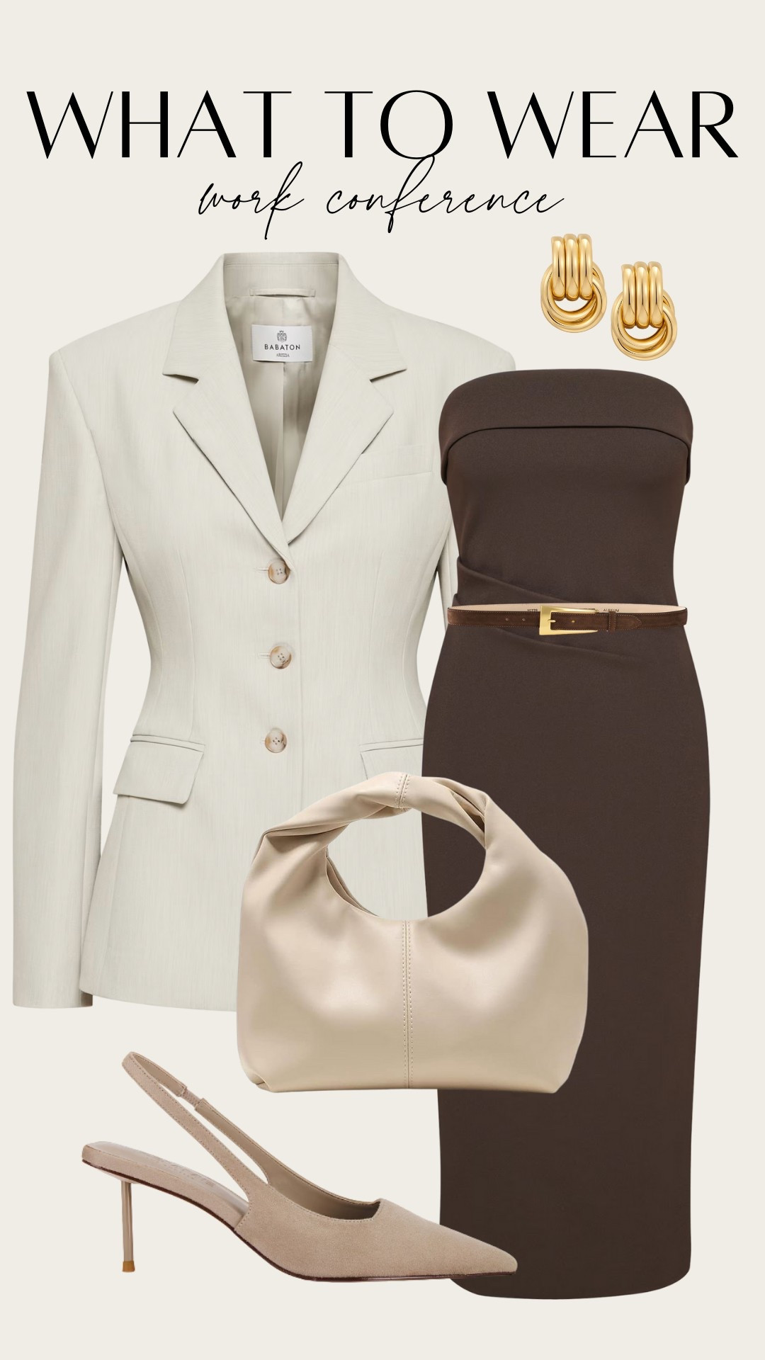 What to wear to a work conference or meeting! Love this neutral work outfit for Spring/Summerr

#LTKStyleTip #LTKWorkwear