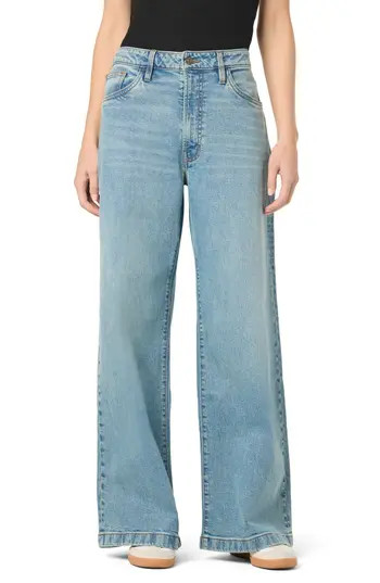 Hudson Jeans Jolene High Waist Wide Leg Jeans in Risque at Nordstrom Rack, Size 32 X 32 | Nordstrom Rack