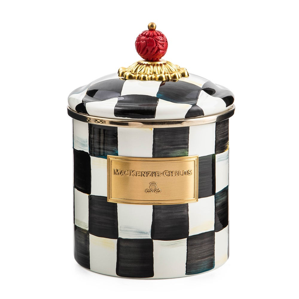 Courtly Check Small Canister | MacKenzie-Childs