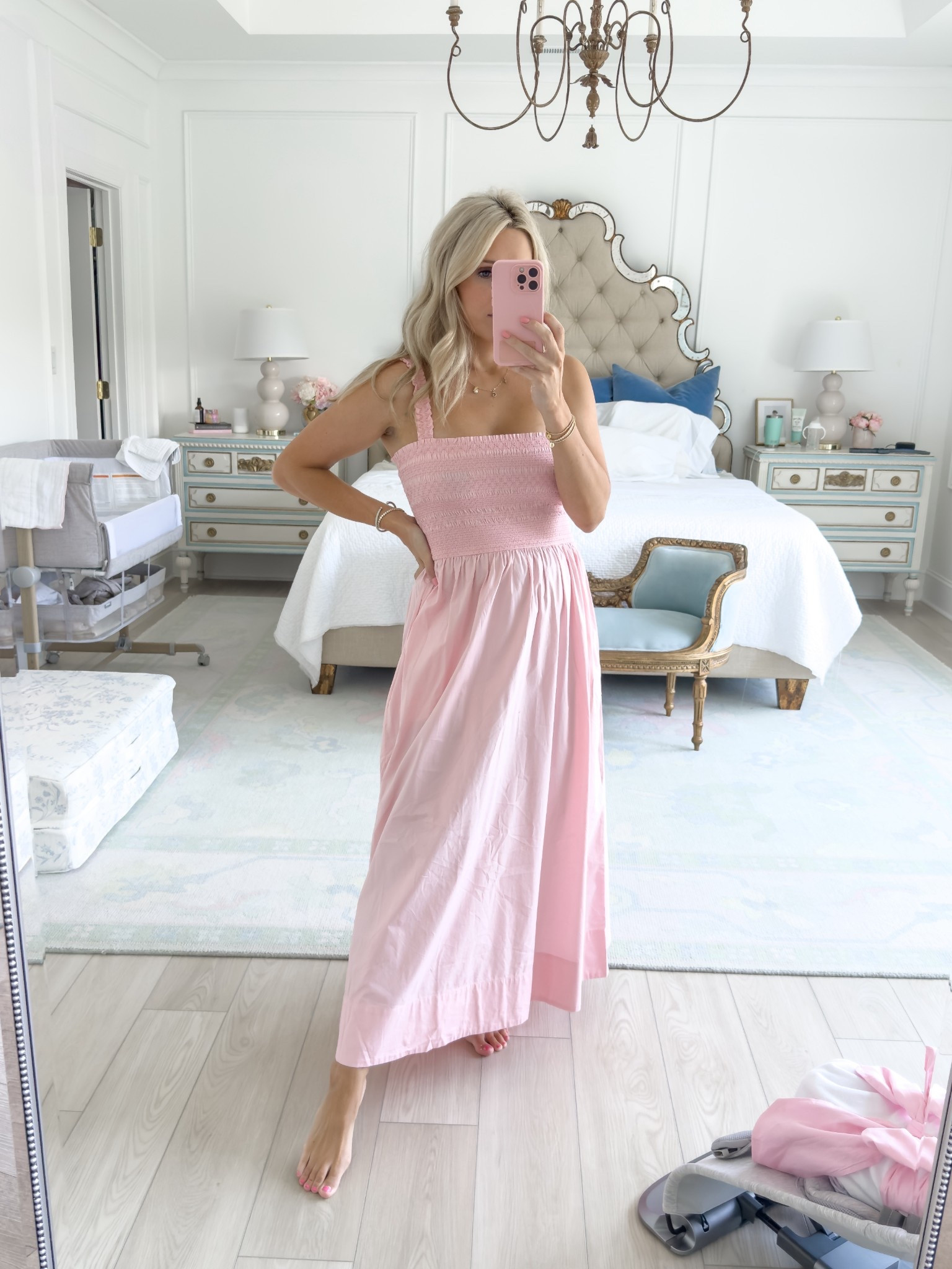 Smocked dress
Pistola smocked pink dress
Summer outfit
Wearing medium
Postpartum outfit
Pink maxi dress
Amazon sundress
Pink baby shower dress
Nap dress


#LTKFindsUnder100 #LTKFindsUnder50 #LTKHome