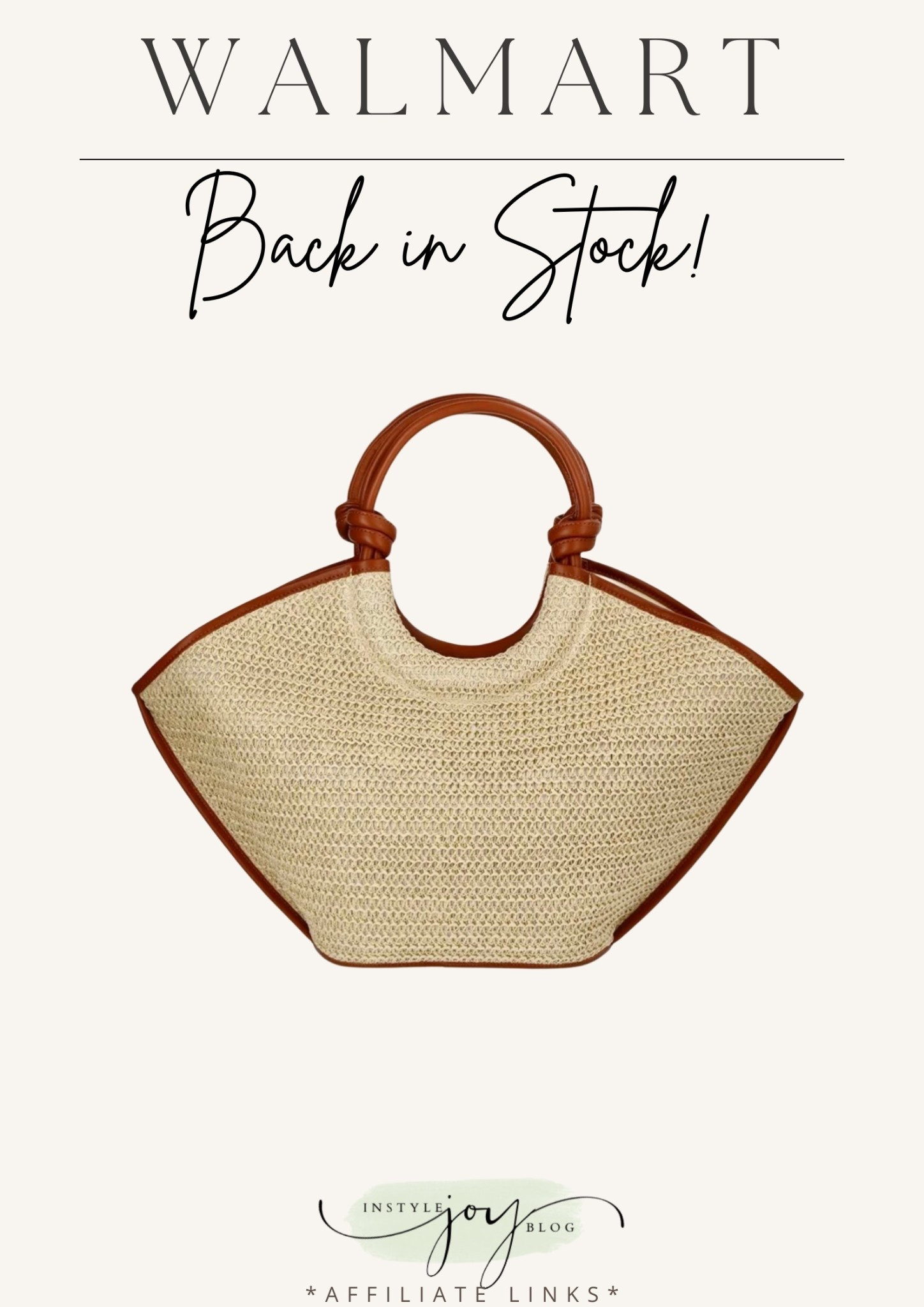 Walmart Time and Tru Women's Knot Handle Tote Handbag, Natural /  a action bag / straw bag 

#LTKSeasonal #LTKTravel #LTKgrwm