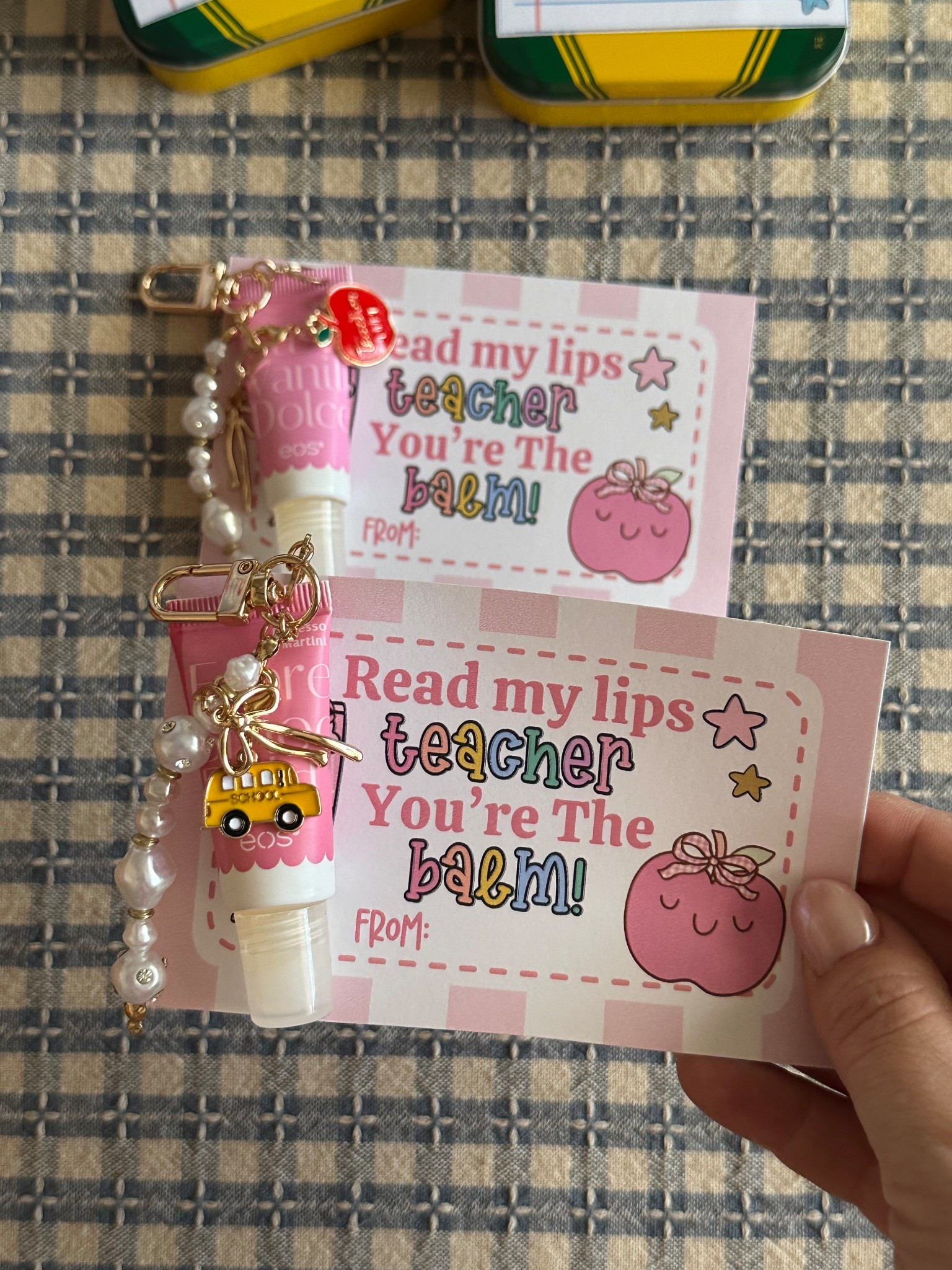 Obsessed with these @Target finds to create cute lip balm charms for teachers for teacher appreciation! Grab the free printable on my IG page. 

#LTKmomlife #LTKSeasonal #LTKKids