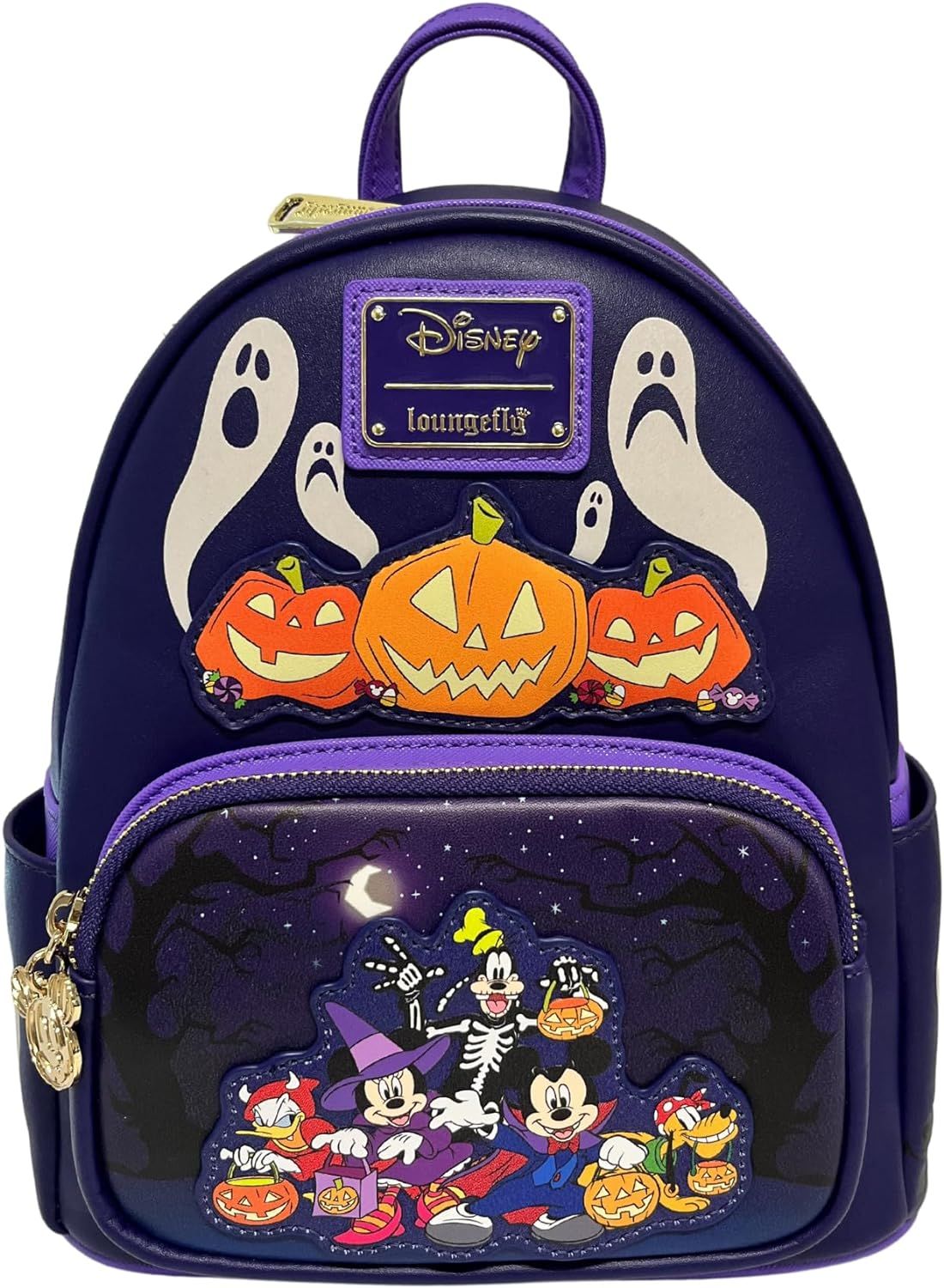 Loungefly Exclusive Disney Mickey and Friends Halloween Double Strap Shoulder Bag | Amazon (US)