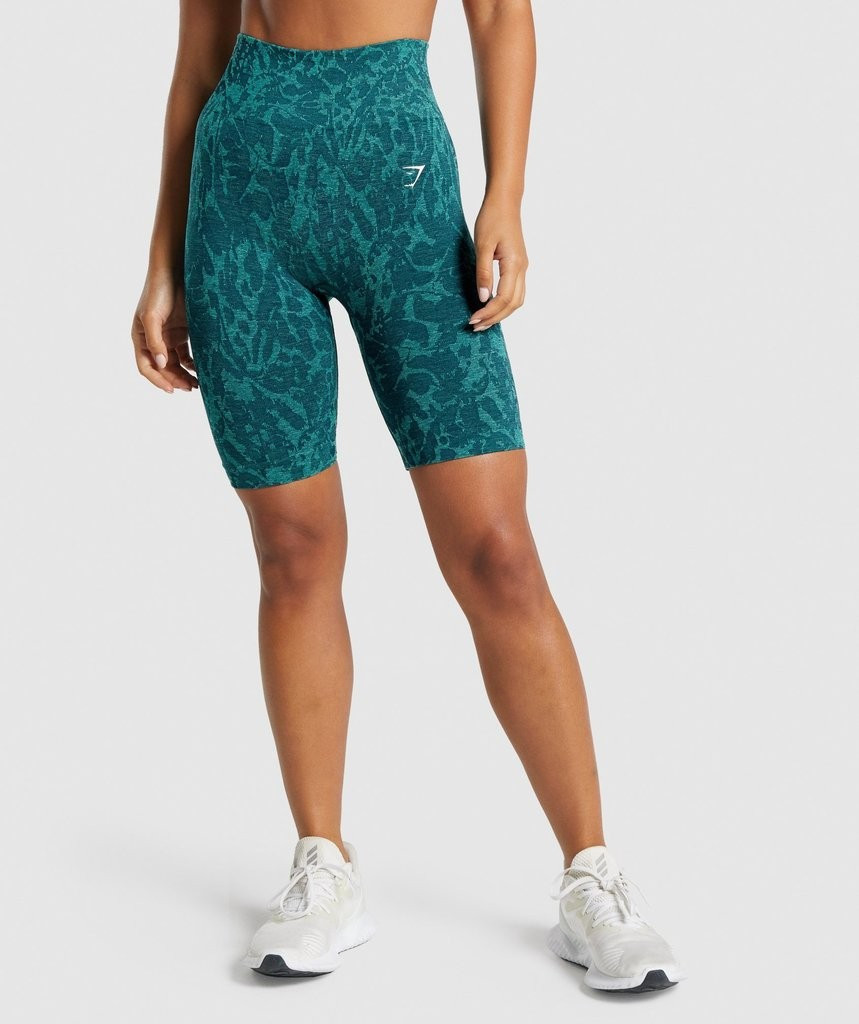 Gymshark Adapt Animal Seamless Cycling Shorts - Butterfly | Teal | Gymshark (Global)
