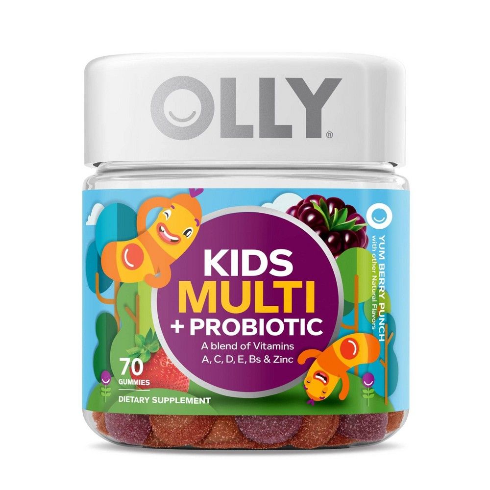 OLLY Kids Multi + Probiotic Gummies - Berry Punch - 70ct | Target