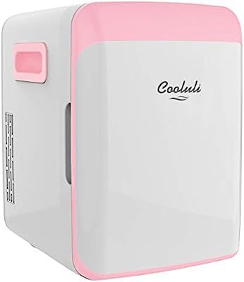 Cooluli Classic Pink 10 Liter Compact Portable Cooler Warmer Mini Fridge for Bedroom, Office, Dor... | Amazon (US)