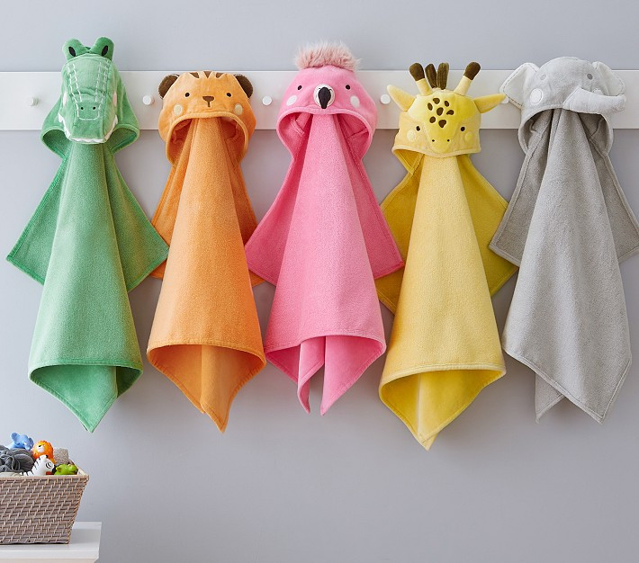 Critter Baby Hooded Towel Collection | Pottery Barn Kids