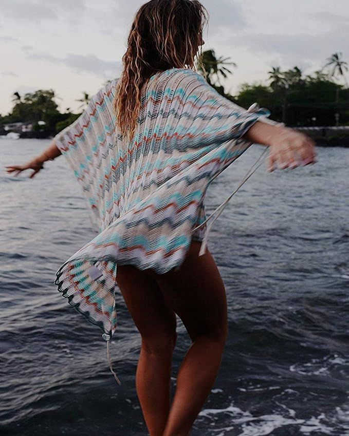 HARHAY Women's Summer Swimsuit Bikini 2023 Beach Swimwear Crochet Cover up | Amazon (US)
