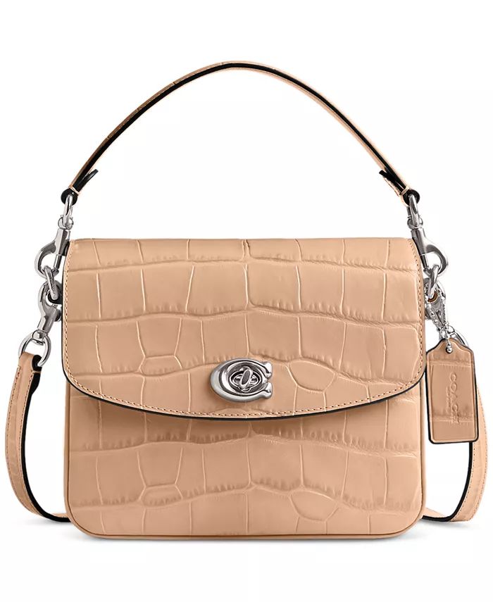 COACH Embossed Croc Leather Cassie Crossbody 19 - Macy's | Macy's