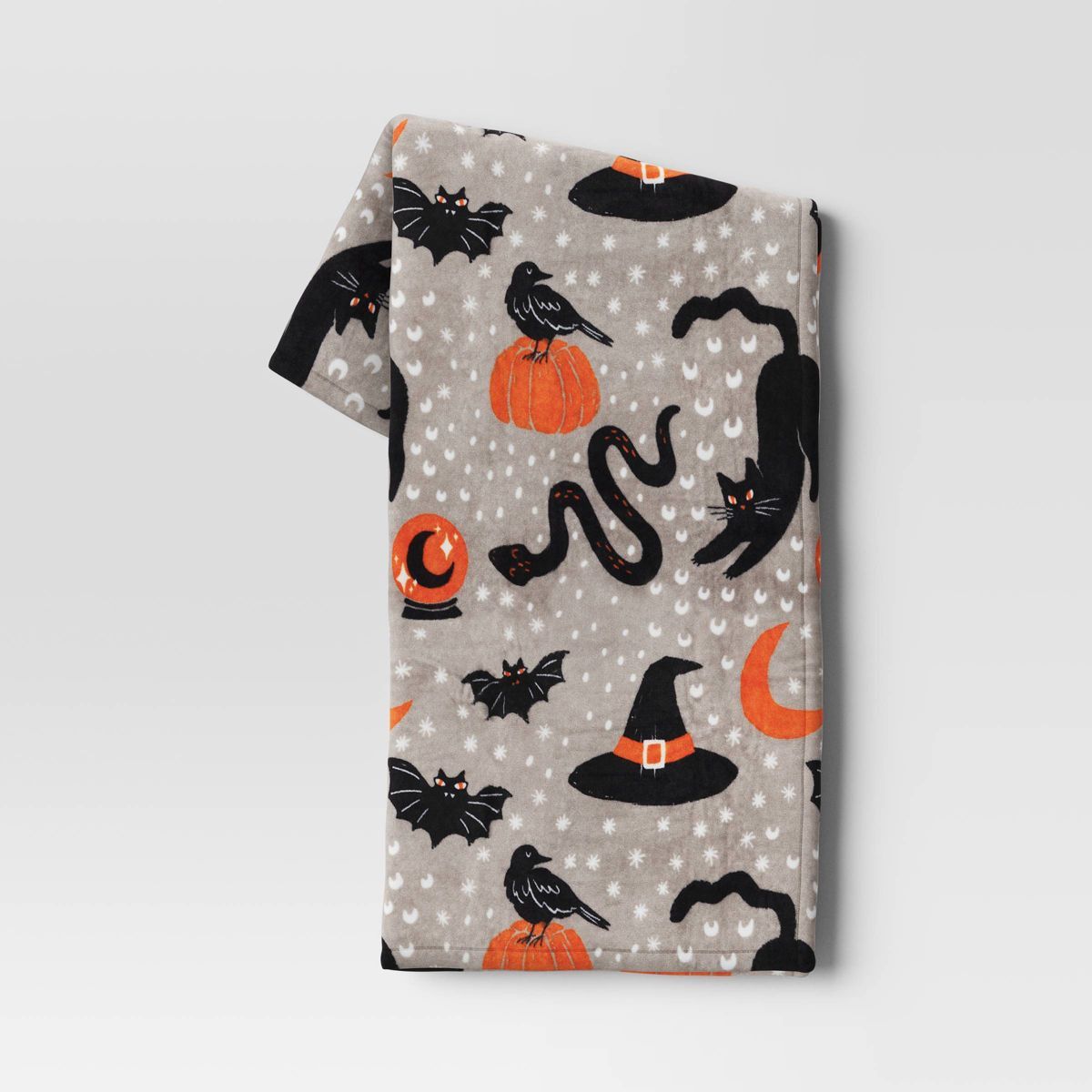 Halloween Icons Printed Plush Throw Blanket - Hyde & EEK! Boutique™ | Target