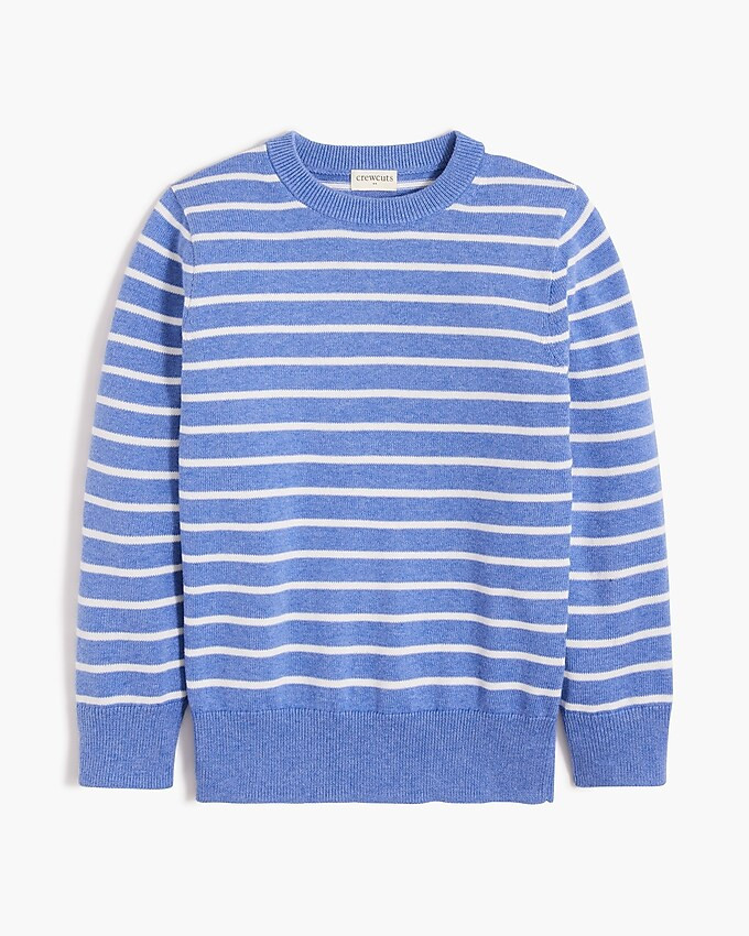 Boys' striped cotton crewneck pullover | J.Crew Factory
