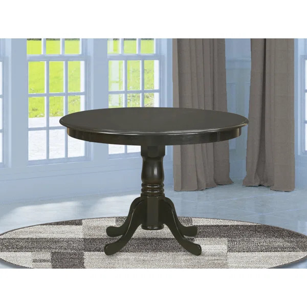Shady 42" Rubber Solid Wood Pedestal Dining Table | Wayfair North America