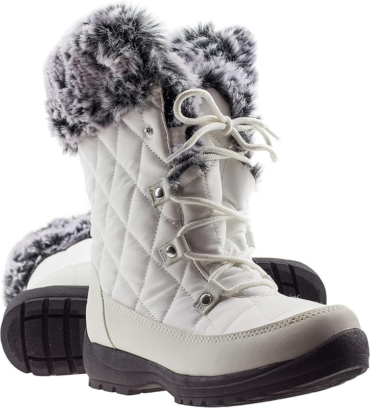 ArcticShield Women's Anna Warm Waterproof Insulated Comfortable Memory Foam Fur Winter Snow Boots | Amazon (US)