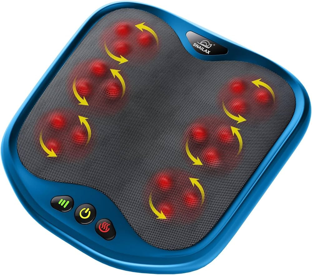 Snailax Foot Massager with Heat, Gifts for Men/Women, Kneading Shiatsu Heated Electric Feet Massa... | Amazon (US)