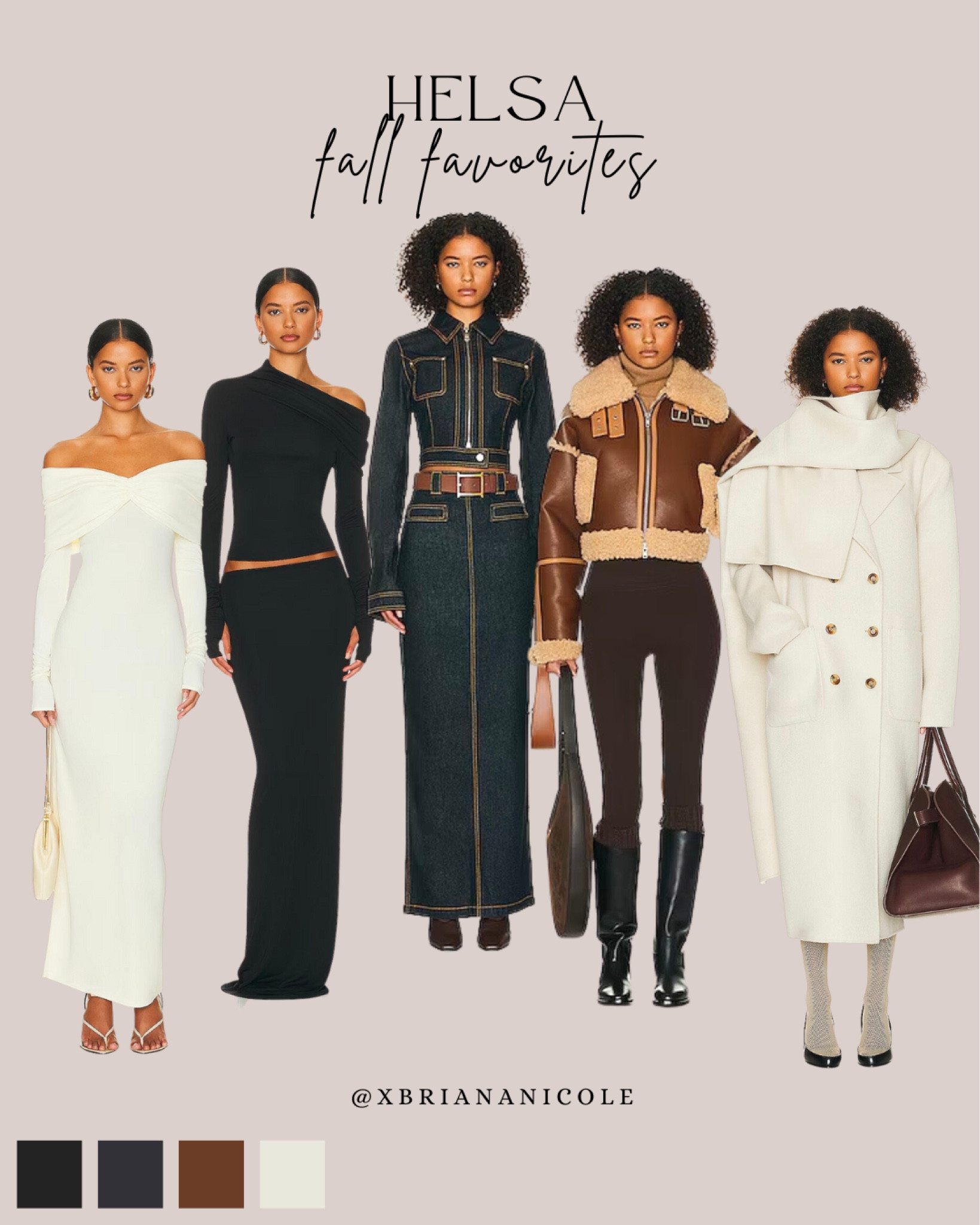 Helsa Revolve new arrivals! I love that all of these pieces are elevated classics that are extremely flattering. The perfect wardrobe staples from fall to winter! Fall outfits, fall staples, fall revolve, sweater dress, fall coats, fall jackets, fall skirts 

#LTKworkwear #LTKSeasonal #LTKstyletip