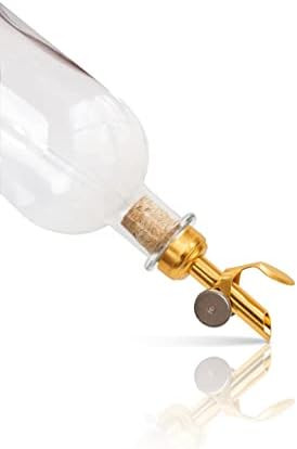 Rail19 Clear Glass Mouthwash Dispenser with Metal Pour Spout | Cooking Oil and Vinegar Dispenser ... | Amazon (US)