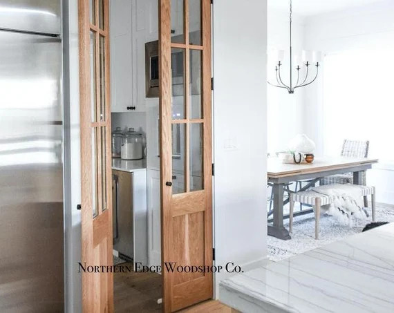 Custom Built: Glass French Doors Sliding Barn Door Hinge | Etsy | Etsy (US)