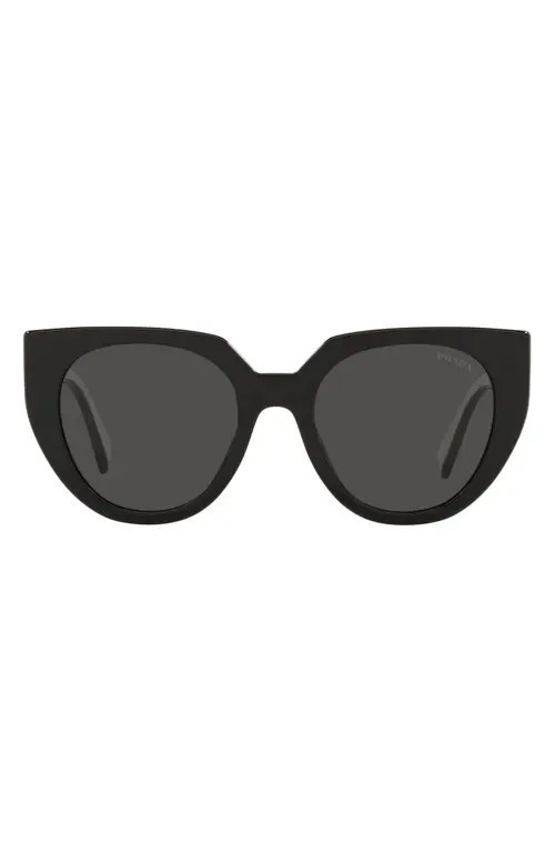 Prada 53mm Cat Eye Sunglasses in Black at Nordstrom | Nordstrom