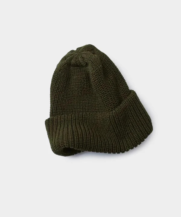 Rototo Cozy Chunky Beanie in Olive | Todd Snyder