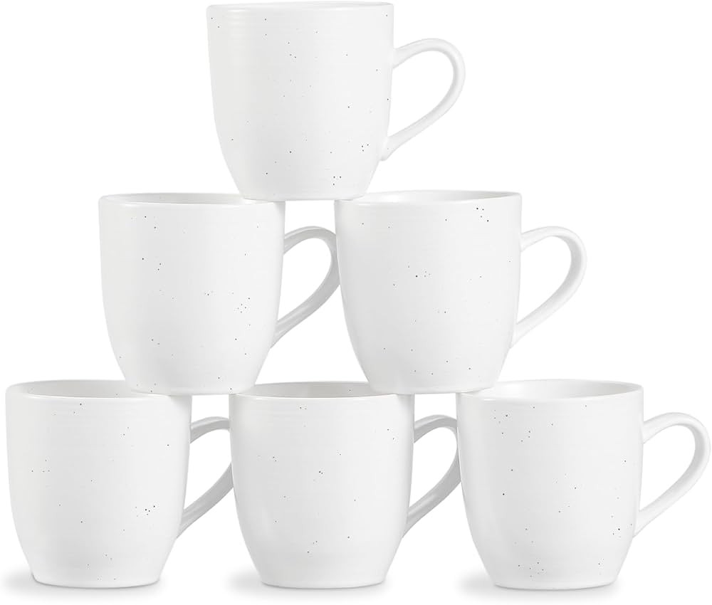 ONEMORE Coffee Mugs Set of 6, 16 oz Ceramic Mug with Handle for Tea Cocoa Milk Juice Latte Cappuc... | Amazon (US)