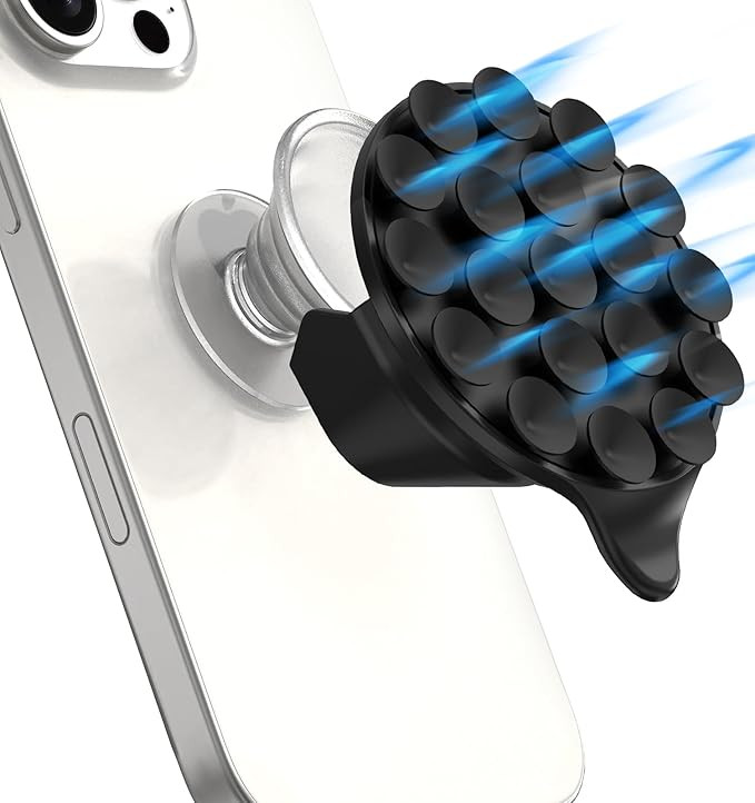 MagSuction Pop Suction Cup Phone Mount for Pop Socket, Universal Phone Holder Stand, Compatible w... | Amazon (US)