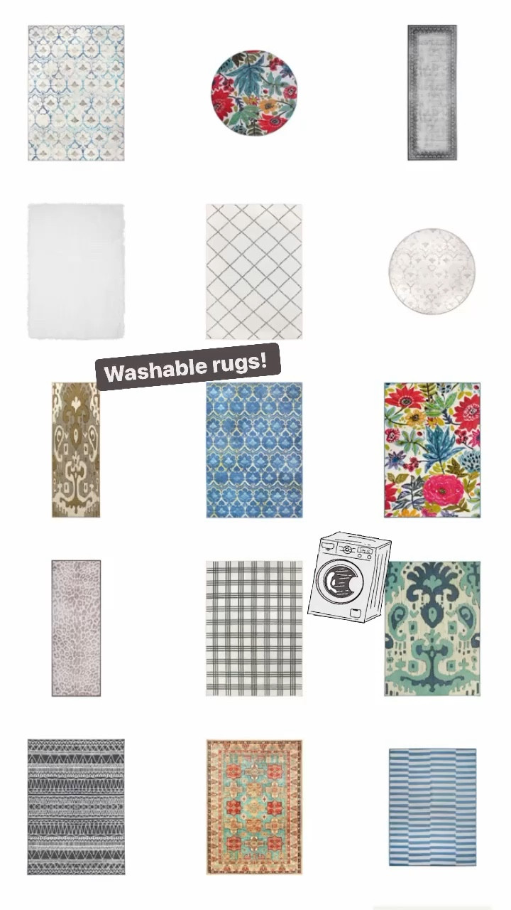 Washable rugs, kitchen rug, colorful rug, durable rug, runner  

#LTKfamily #LTKhome