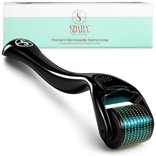 Sdara Skincare Roller for Face, Beard, Hair - Skincare for Men and Women (Shiny Black) | Amazon (US)