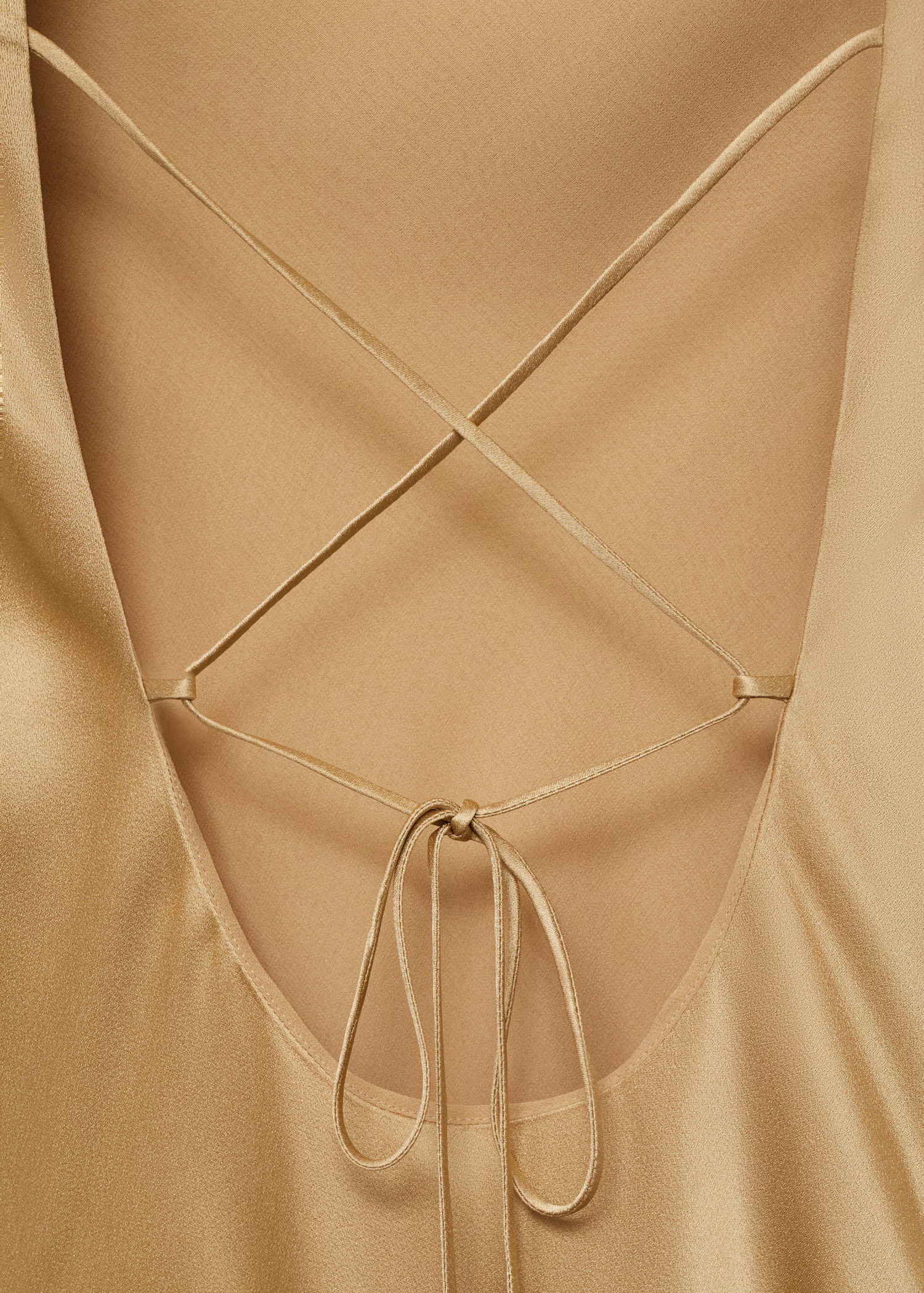 Asymmetrical satin dress with fringes | Mango (US/MX/AU)