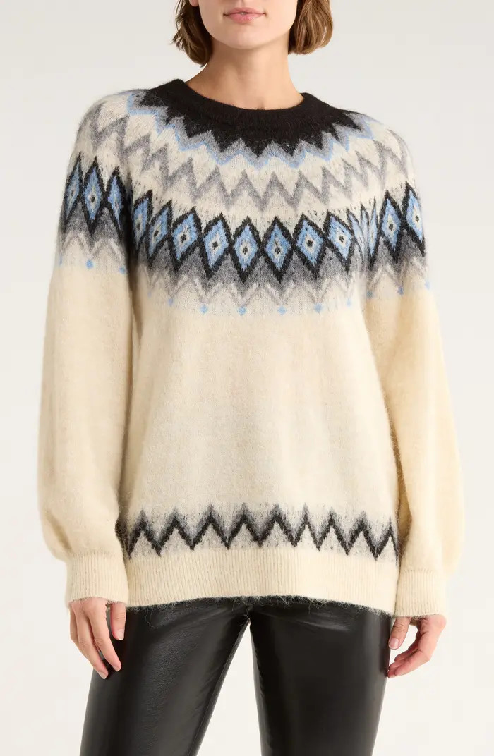Visti Fair Isle Pullover Sweater | Nordstrom Rack
