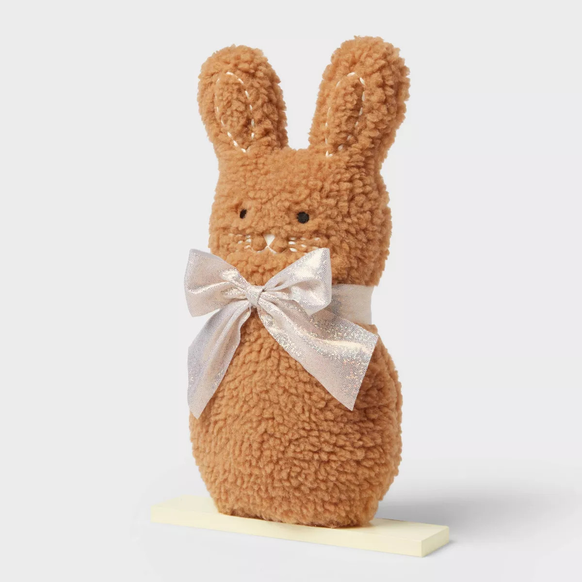 Faux Shearling Brown Bunny Easter Decorative Accent Piece - Spritz™ | Target