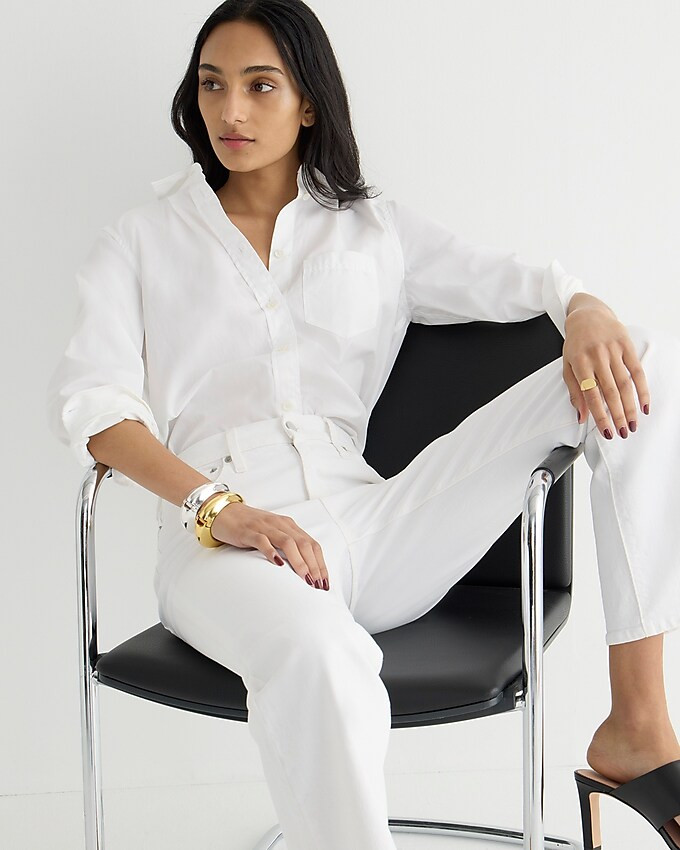 Slim demi-boot jean in white wash | J. Crew US