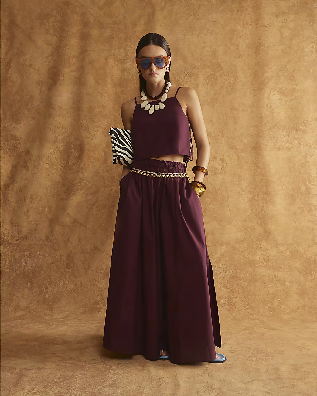 Purple Sleeveless Poplin Cami Top | River Island UK & IE