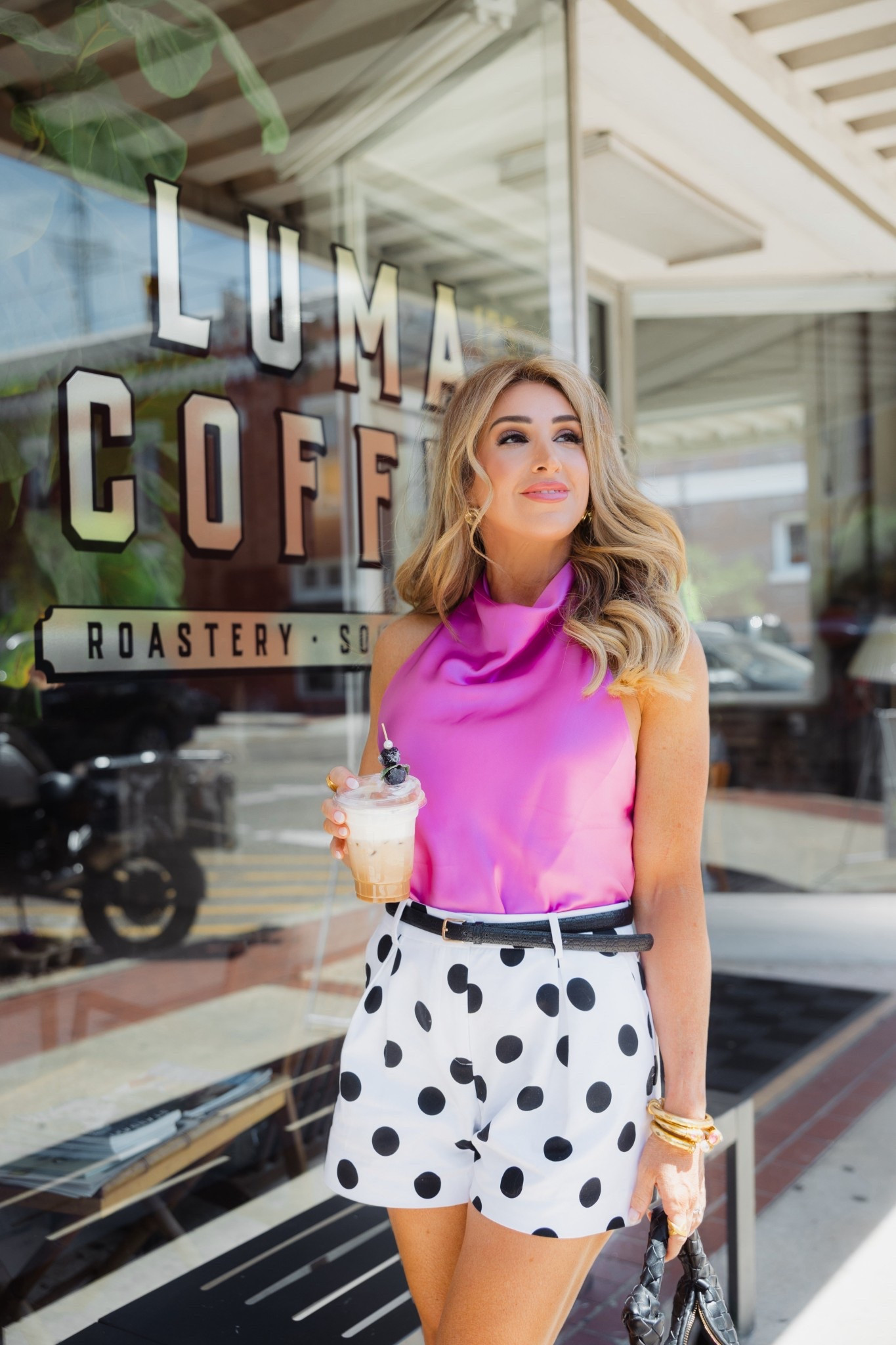 Loving that polka dots are on trend again this spring!

Spring outfits 2026, summer outfits 2026, pink satin halter top, polka dot shorts

#LTKOver40 #LTKdayinmylife #LTKootd