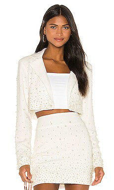 Camila Coelho Sofiya Jacket in Ivory Pearl from Revolve.com | Revolve Clothing (Global)