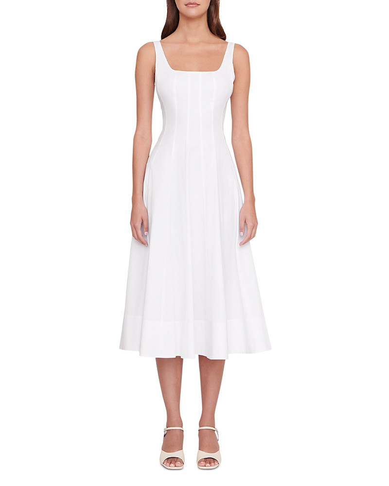 Staud Wells Dress in White | Bloomingdale's (US)