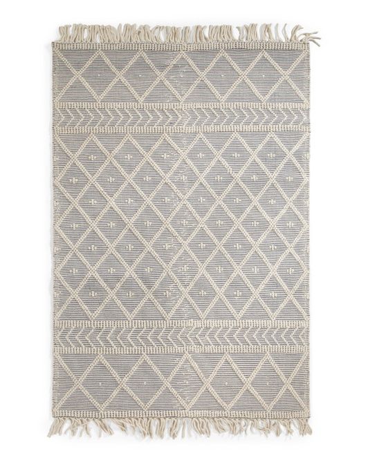 5x7 Wool Woven Knit Area Rug | TJ Maxx