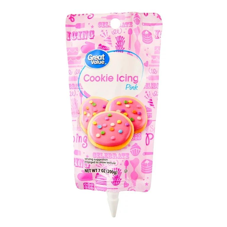 Great Value Cookie Icing, Pink, 7 oz | Walmart (US)