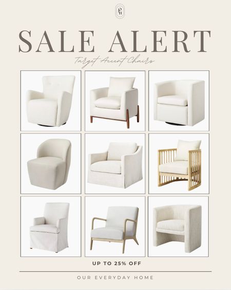 Target home has a ton of great deals on their accent chairs and other furniture! 

Memorial Day sales, Living room inspiration, home decor, our everyday home, console table, arch mirror, faux floral stems, Area rug, console table, wall art, swivel chair, side table, coffee table, coffee table decor, bedroom, dining room, kitchen,neutral decor, budget friendly, affordable home decor, home office, tv stand, sectional sofa, dining table, affordable home decor, floor mirror, budget friendly home decor, dresser, king bedding, oureverydayhome 

#LTKStyleTip #LTKSaleAlert #LTKHome