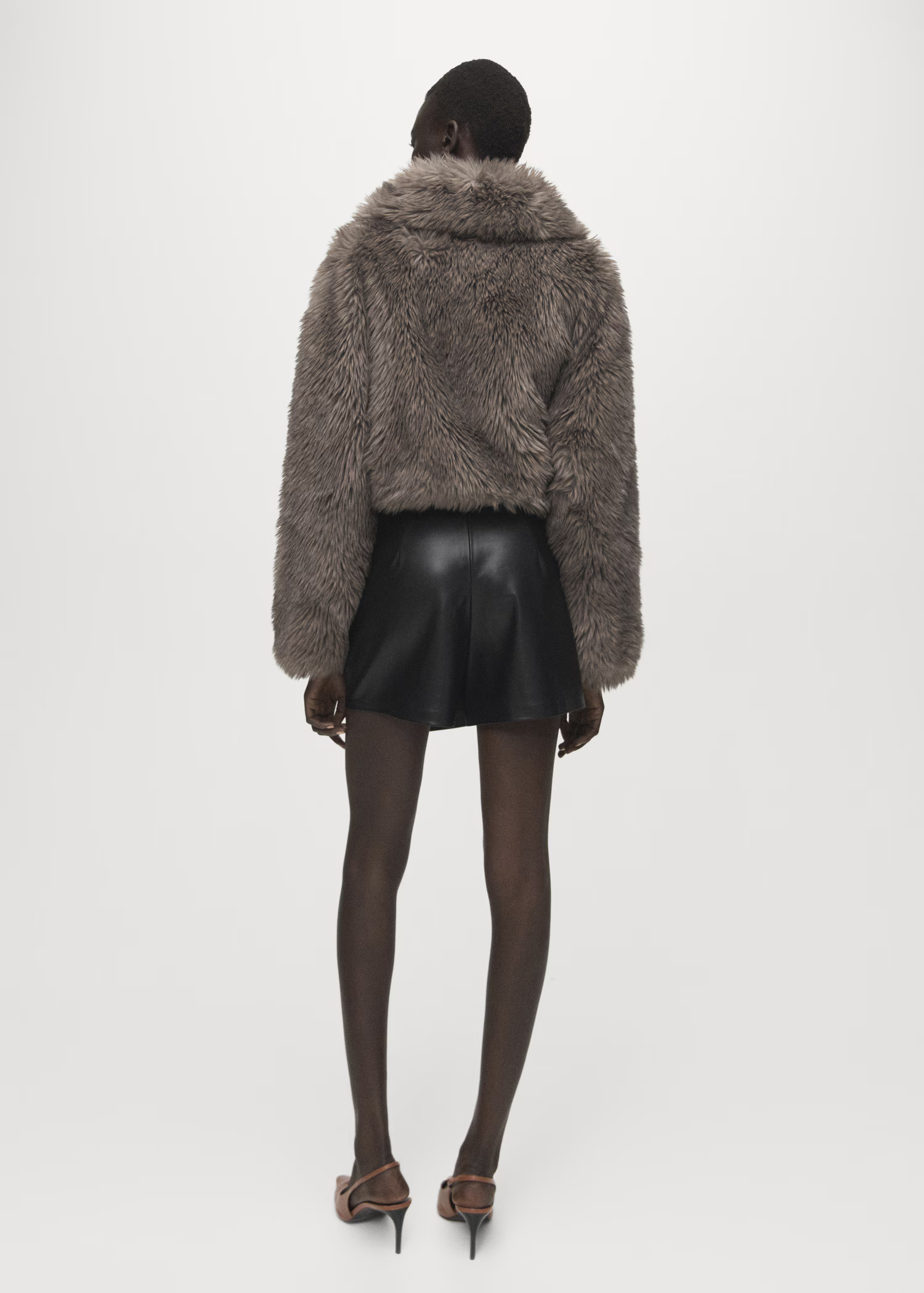 Faux-leather culottes | Mango (US/MX/AU)