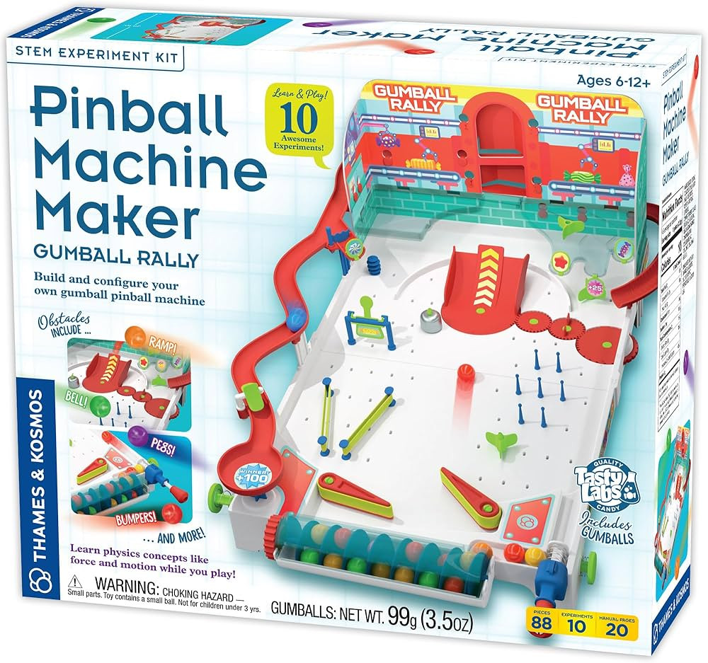 Thames & Kosmos Pinball Machine Maker STEM Experiment Kit Toy of the Year Finalist - Build a Reco... | Amazon (US)