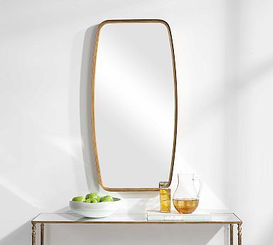 Elsa Curved Rectangular Mirror | Pottery Barn (US)