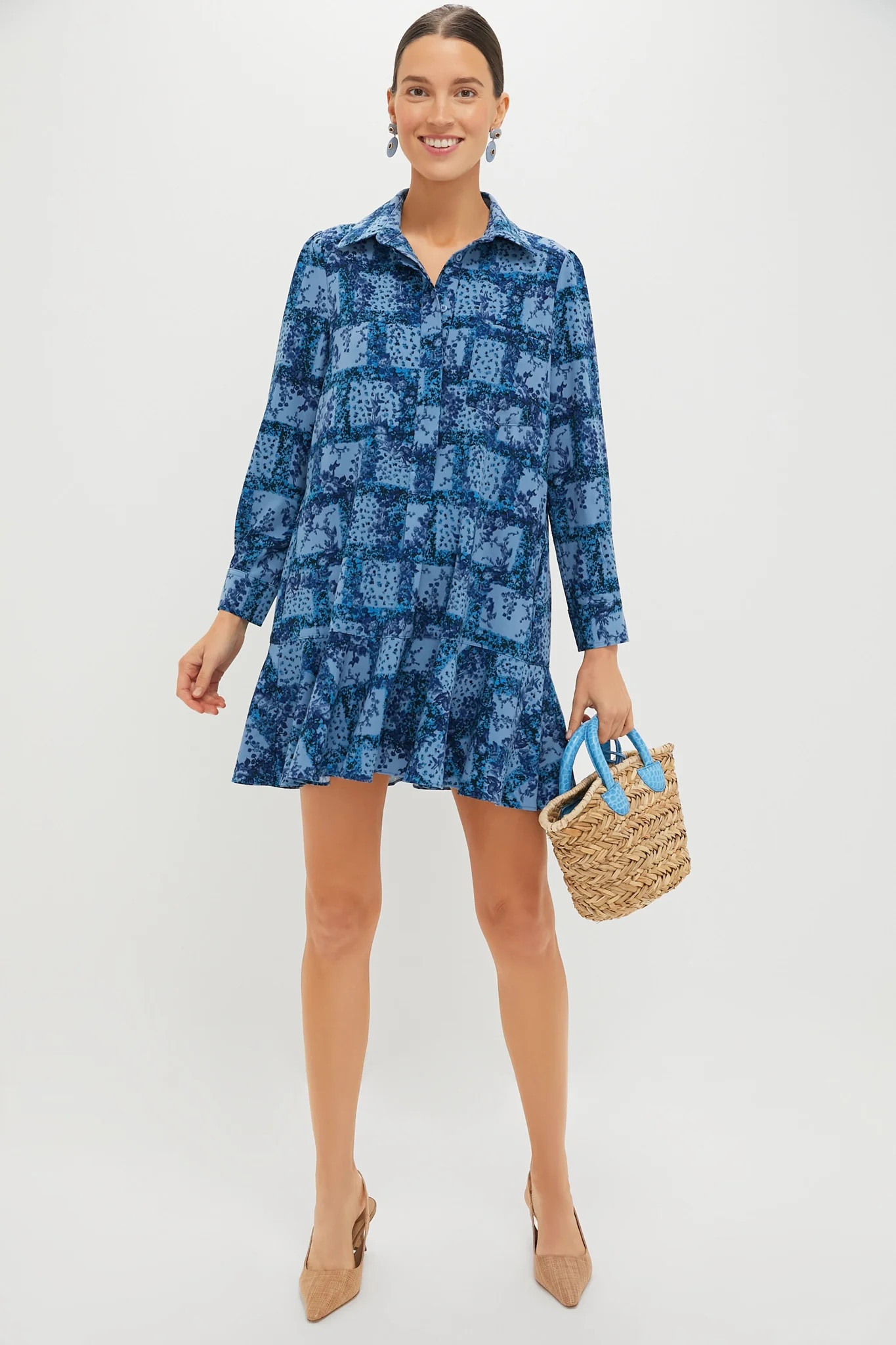 Trellis Vine Crepe Callahan Shirt Dress | Tuckernuck (US)