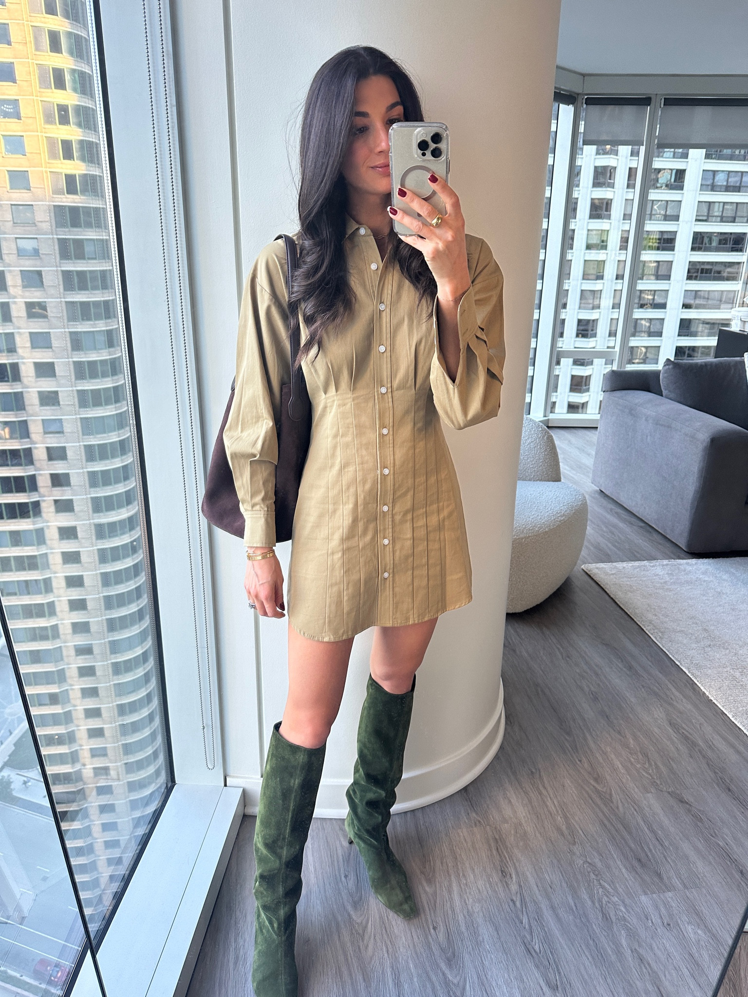 Outfit inspo 
Fall dress
Work outfit 
Boots
Staud boots 
Knee high boots 

#LTKshoecrush #LTKSeasonal #LTKstyletip